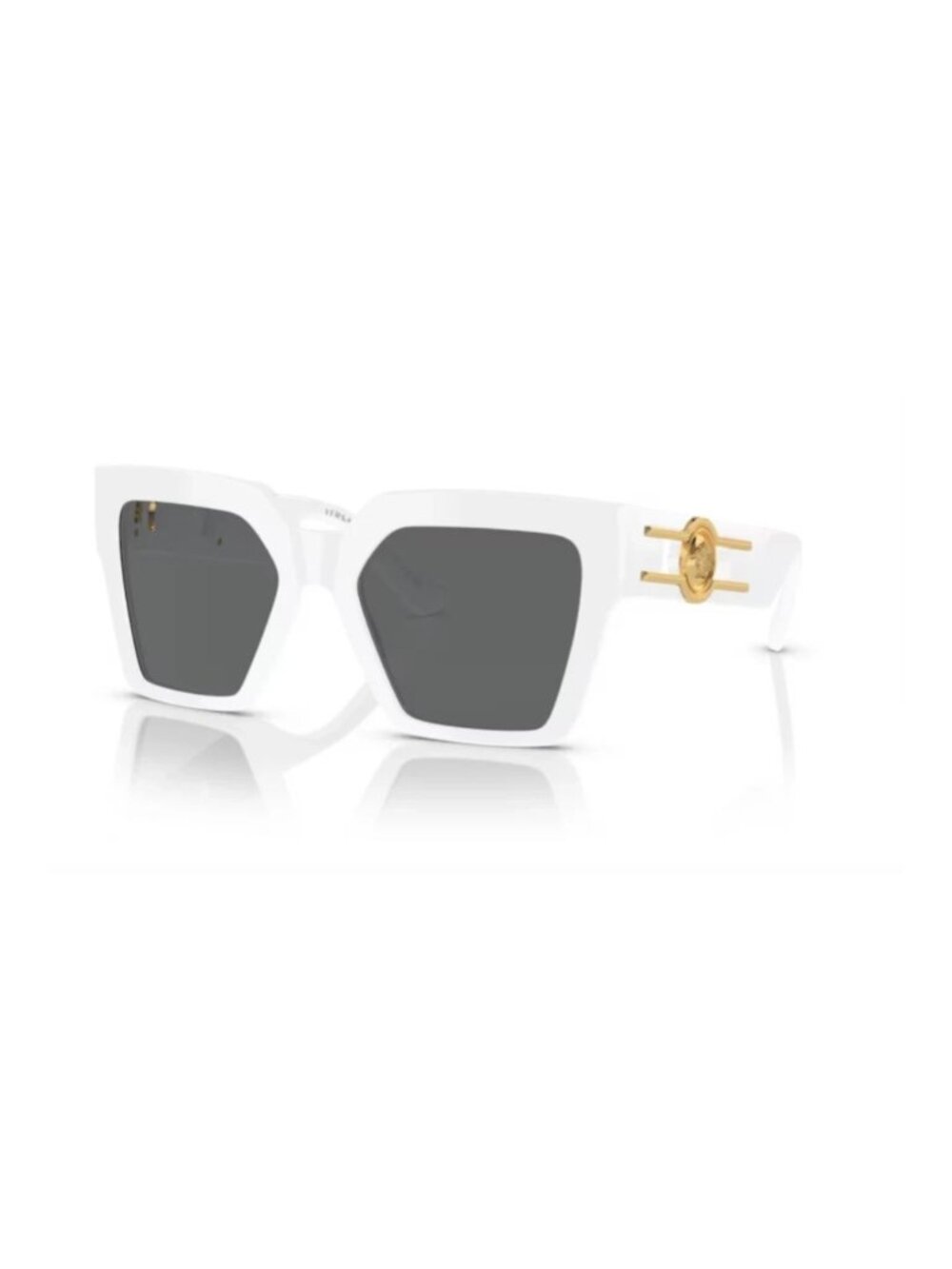 Versace 0VE4458 314/87 White/Dark Grey Square Women's Sunglasses